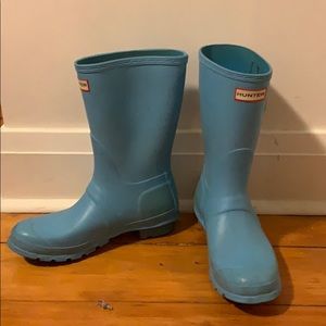 Sky Blue Hunter Boots (short)